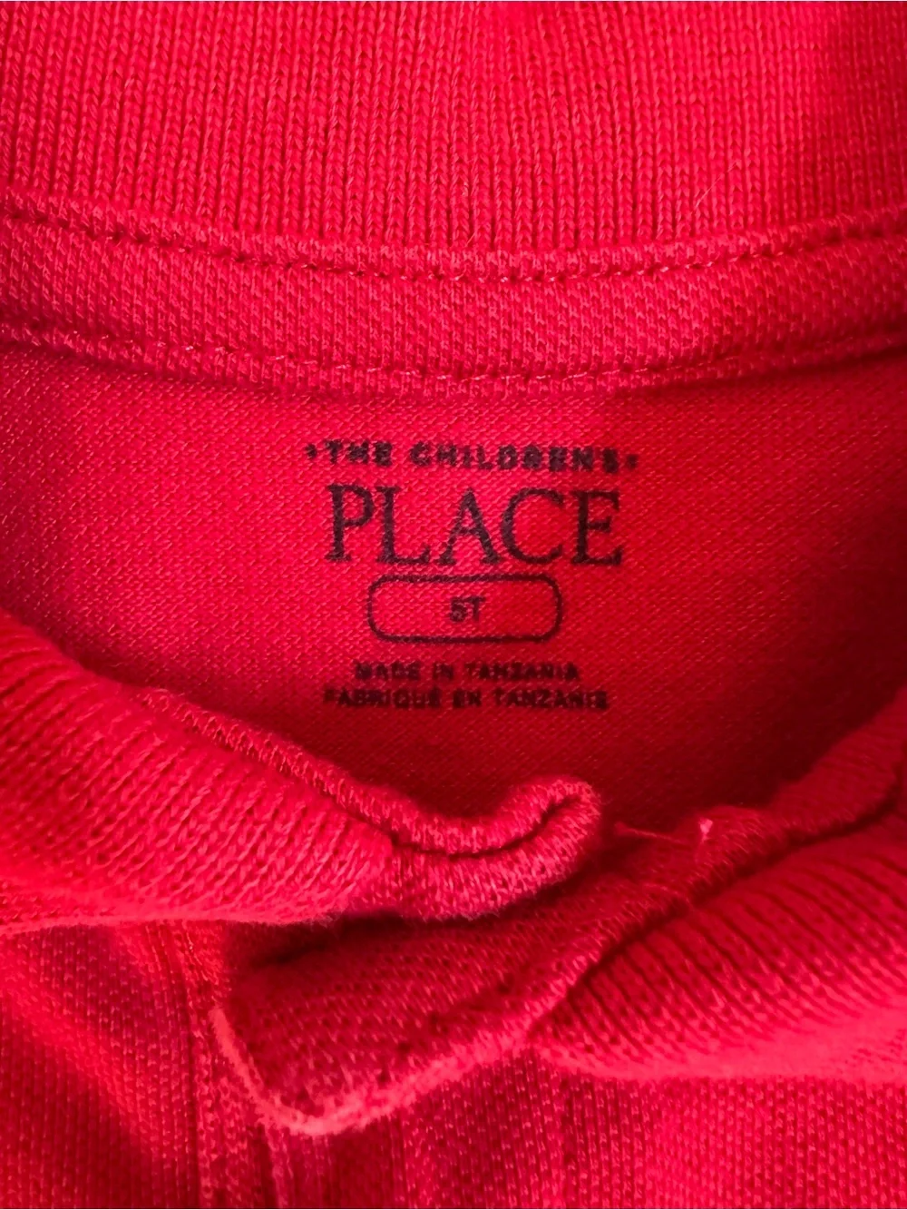 Boys Girls School Uniform Red Polo Shirt Bundle Lot 4 Pieces Sizes 5T-6/7